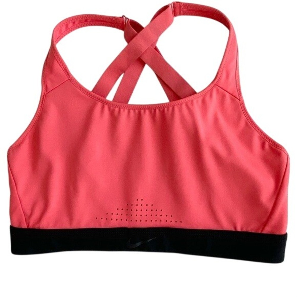 Nike Alpha High-Support Sport Bra Size‎ M Coral/Black